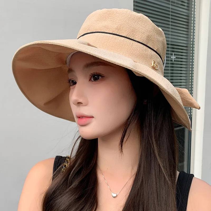 New Hat Women's Spring And Summer Big Brim Fashion All-match Fisherman Hat New Sweet Thin Breathable Sun Protection Sun Hat display picture 8