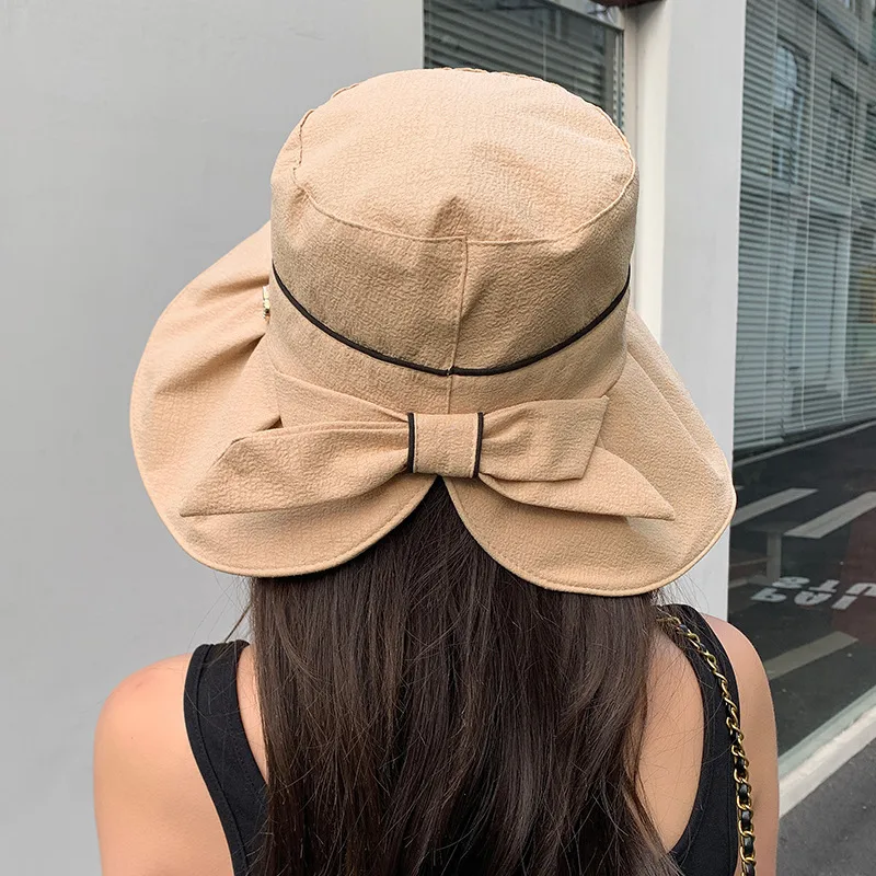 New Hat Women's Spring And Summer Big Brim Fashion All-match Fisherman Hat New Sweet Thin Breathable Sun Protection Sun Hat display picture 9