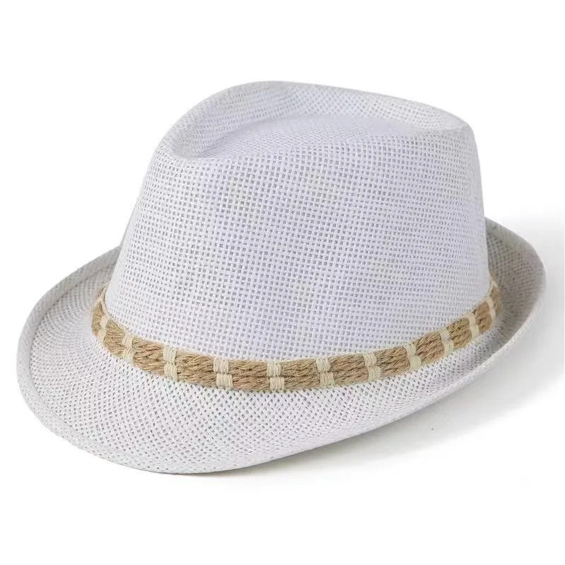 Straw Hat Men's Middle-aged And Elderly Sunshade Hat British Vintage Gentleman Breathable Straw Hat Sunshade Breathable Hat display picture 5