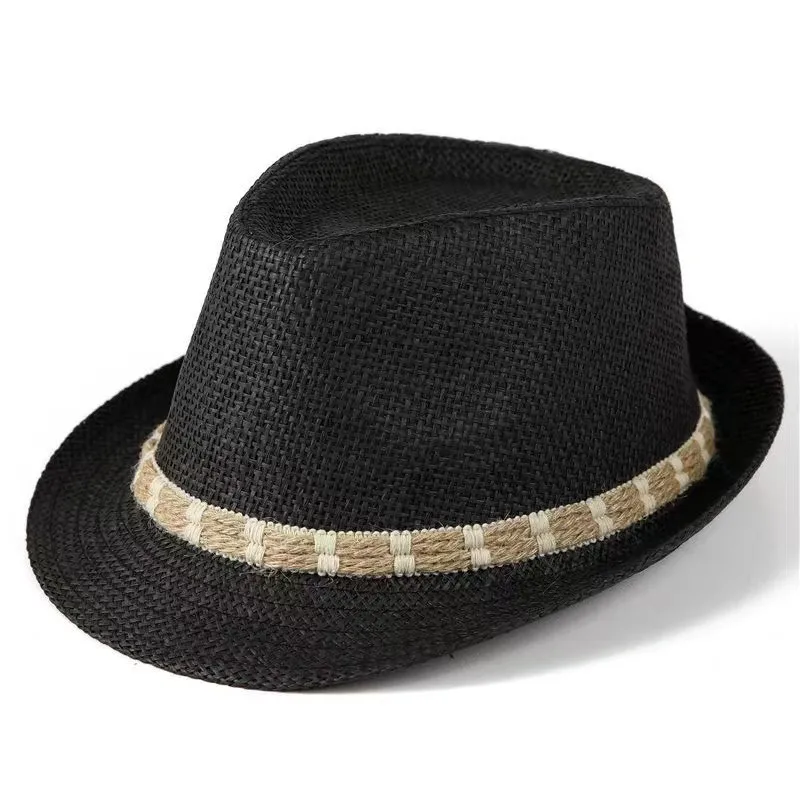 Straw Hat Men's Middle-aged And Elderly Sunshade Hat British Vintage Gentleman Breathable Straw Hat Sunshade Breathable Hat display picture 4