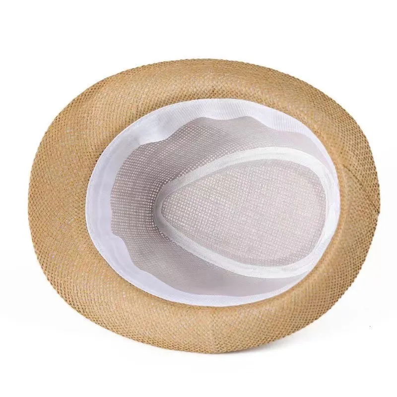 Straw Hat Men's Middle-aged And Elderly Sunshade Hat British Vintage Gentleman Breathable Straw Hat Sunshade Breathable Hat display picture 8