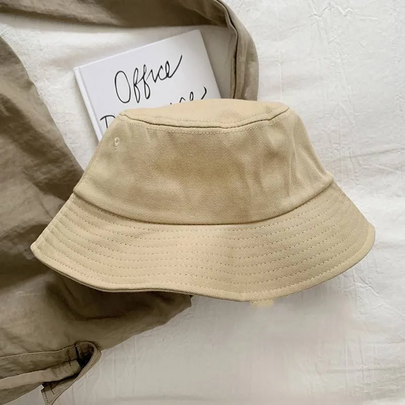 Dopamine New-style Candy-colored Fisherman Hat Solid Color Sunscreen Bucket Hat Table Lamp Hat Thin Elegant Sun Hat Basin Hat display picture 4