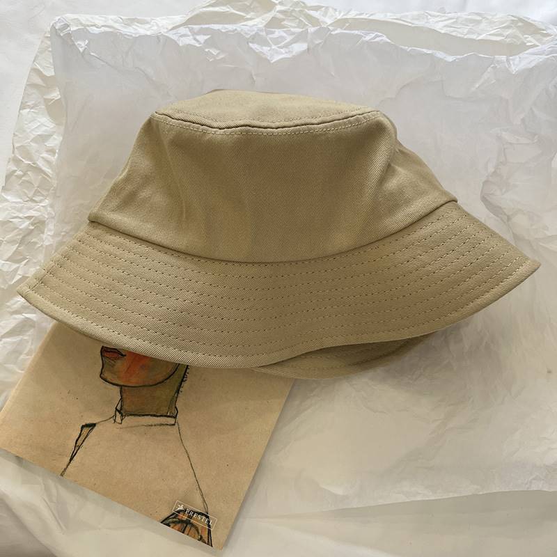 Dopamine New-style Candy-colored Fisherman Hat Solid Color Sunscreen Bucket Hat Table Lamp Hat Thin Elegant Sun Hat Basin Hat display picture 9