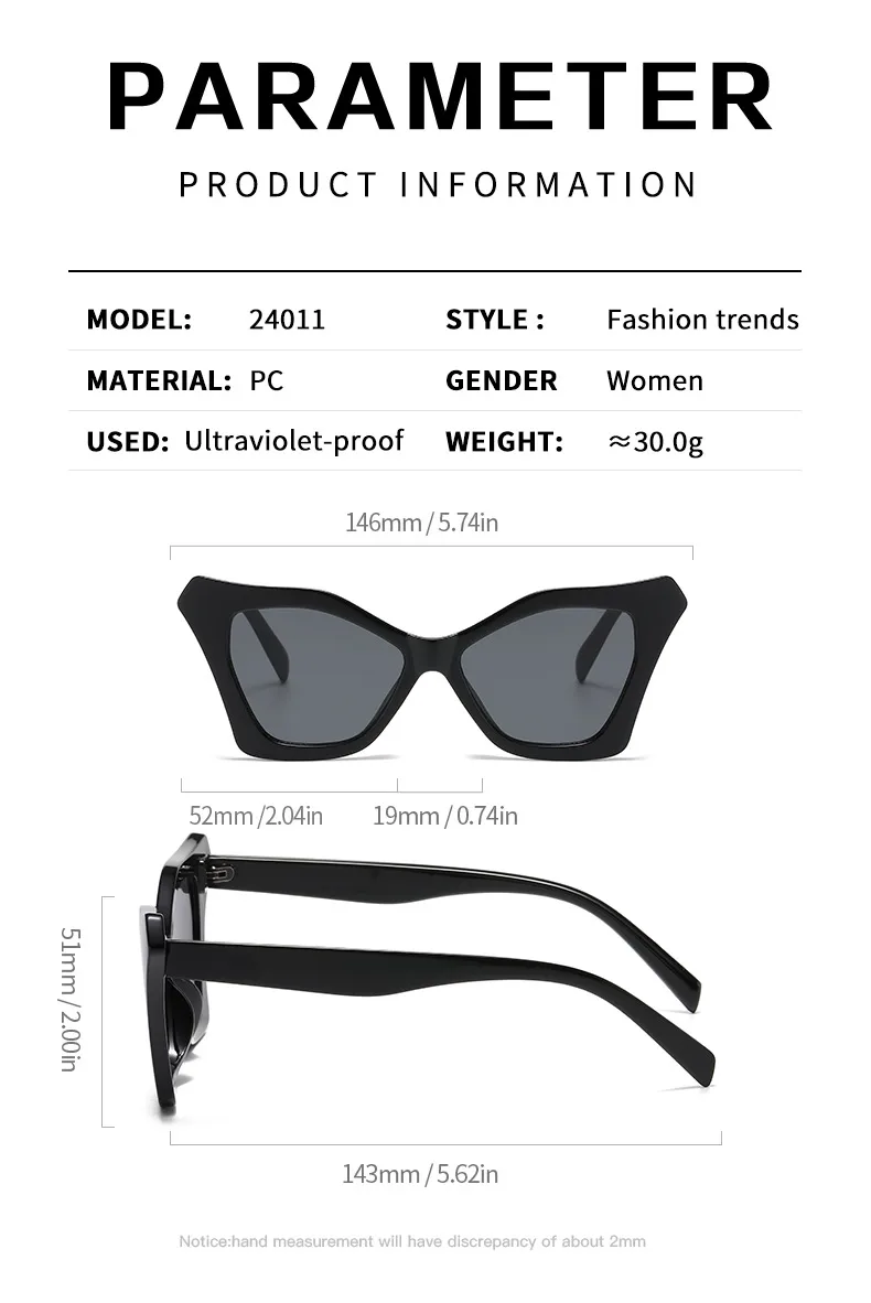 Elegant Simple Style Streetwear Solid Color PC UV400 Protection Butterfly Frame Full Frame Glasses display picture 8