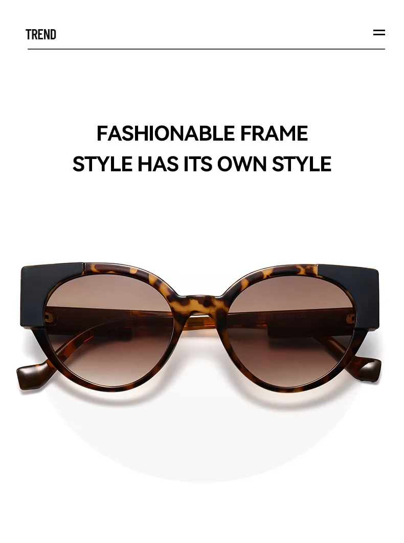 Hip-Hop Streetwear Leopard PC UV400 Protection Tinted Lenses Oval Frame Full Frame Glasses display picture 2