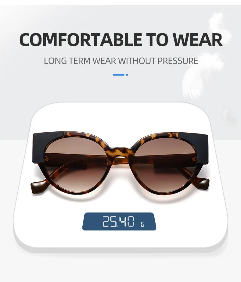 Hip-Hop Streetwear Leopard PC UV400 Protection Tinted Lenses Oval Frame Full Frame Glasses display picture 4