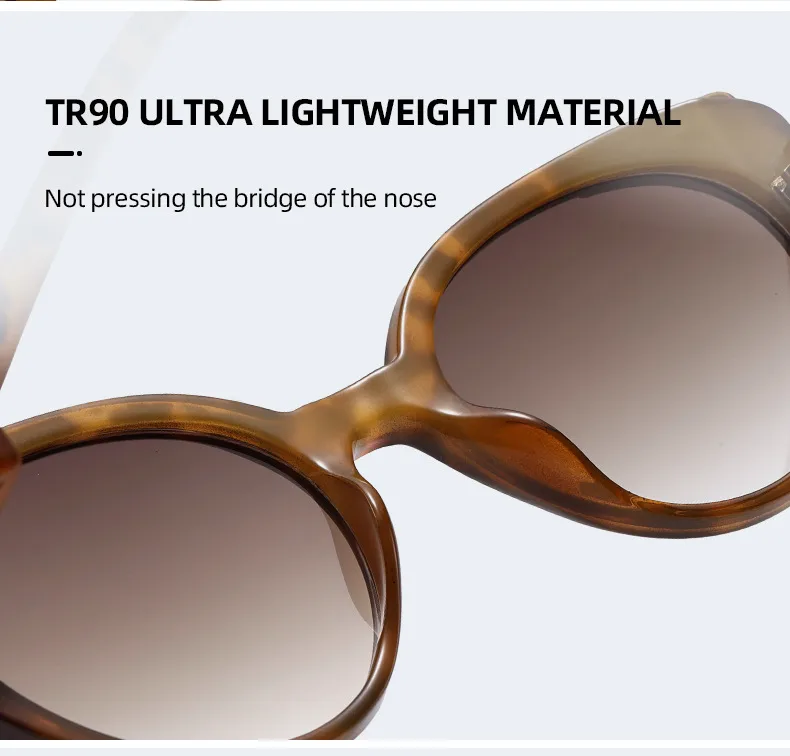 Hip-Hop Streetwear Leopard PC UV400 Protection Tinted Lenses Oval Frame Full Frame Glasses display picture 8