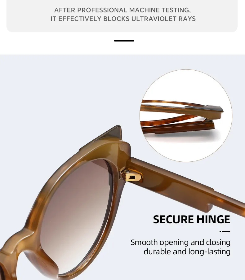 Hip-Hop Streetwear Leopard PC UV400 Protection Tinted Lenses Oval Frame Full Frame Glasses display picture 7