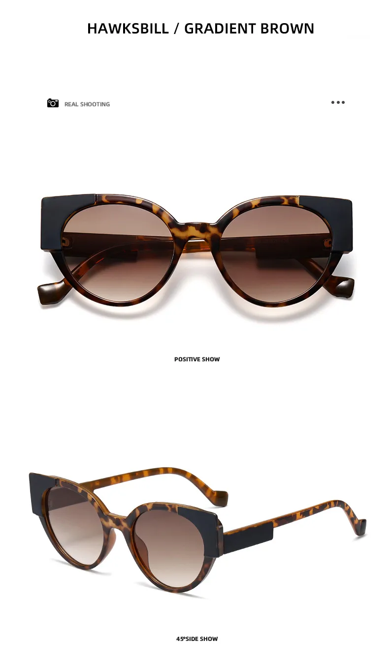 Hip-Hop Streetwear Leopard PC UV400 Protection Tinted Lenses Oval Frame Full Frame Glasses display picture 15