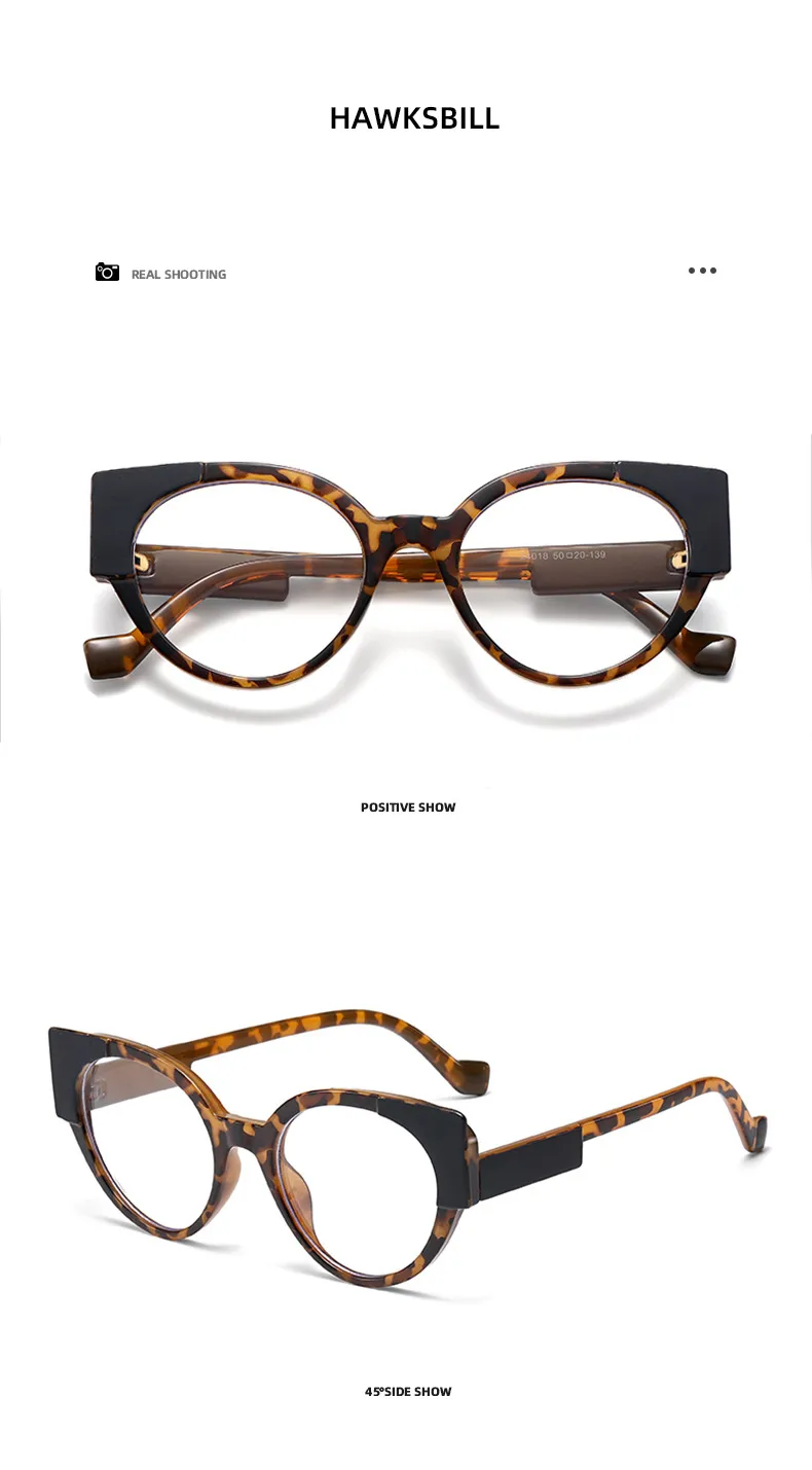 Hip-Hop Streetwear Leopard PC UV400 Protection Tinted Lenses Oval Frame Full Frame Glasses display picture 21