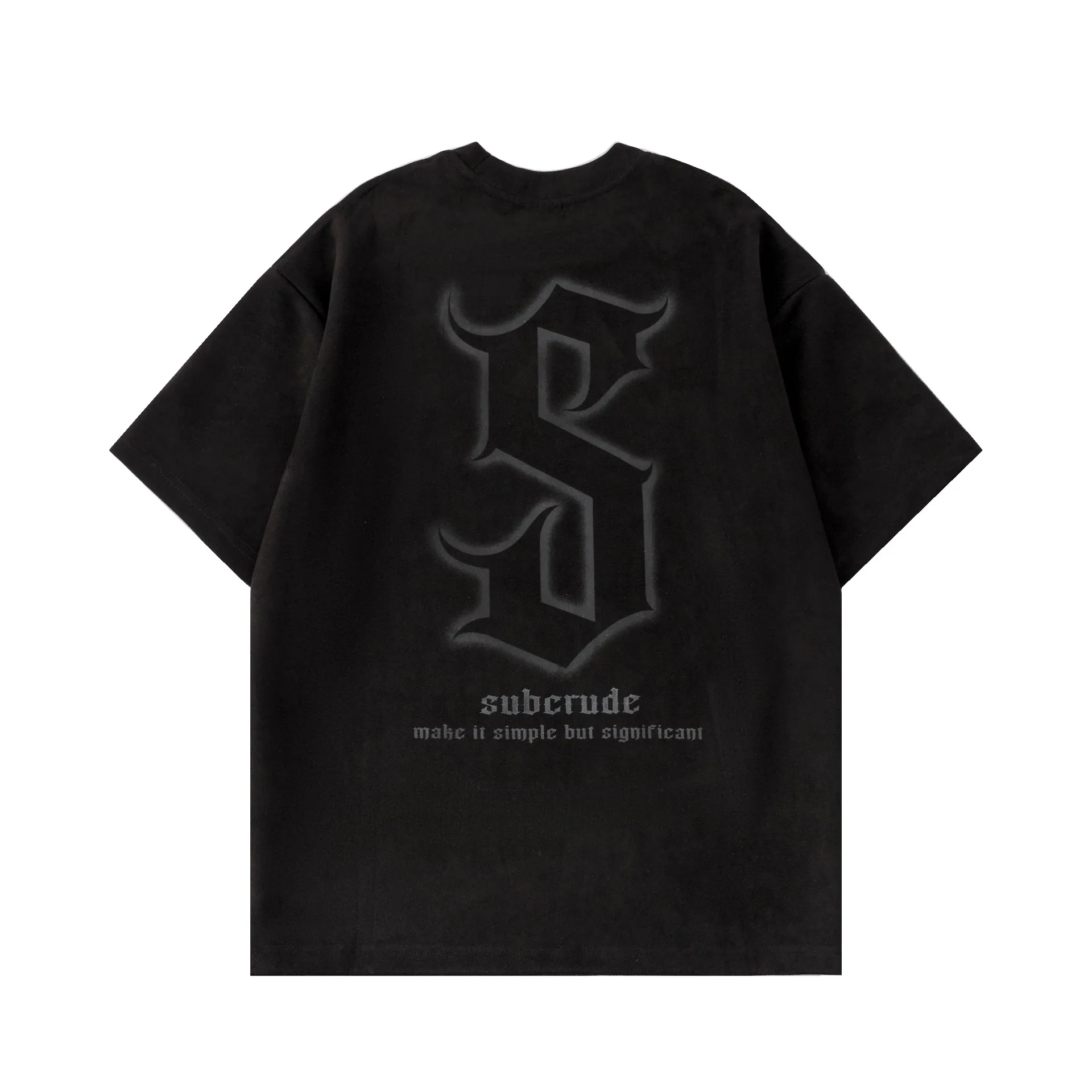 Jiayiku Men's Clothing Spring/Summer New American Street Retro Fashion Brand Deerskin Velvet Embroidered Printed Short-sleeved T-shirt display picture 8