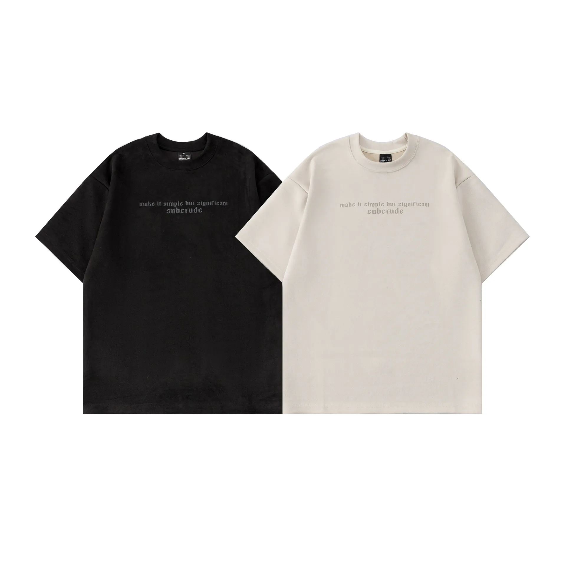 Jiayiku Men's Clothing Spring/Summer New American Street Retro Fashion Brand Deerskin Velvet Embroidered Printed Short-sleeved T-shirt display picture 2