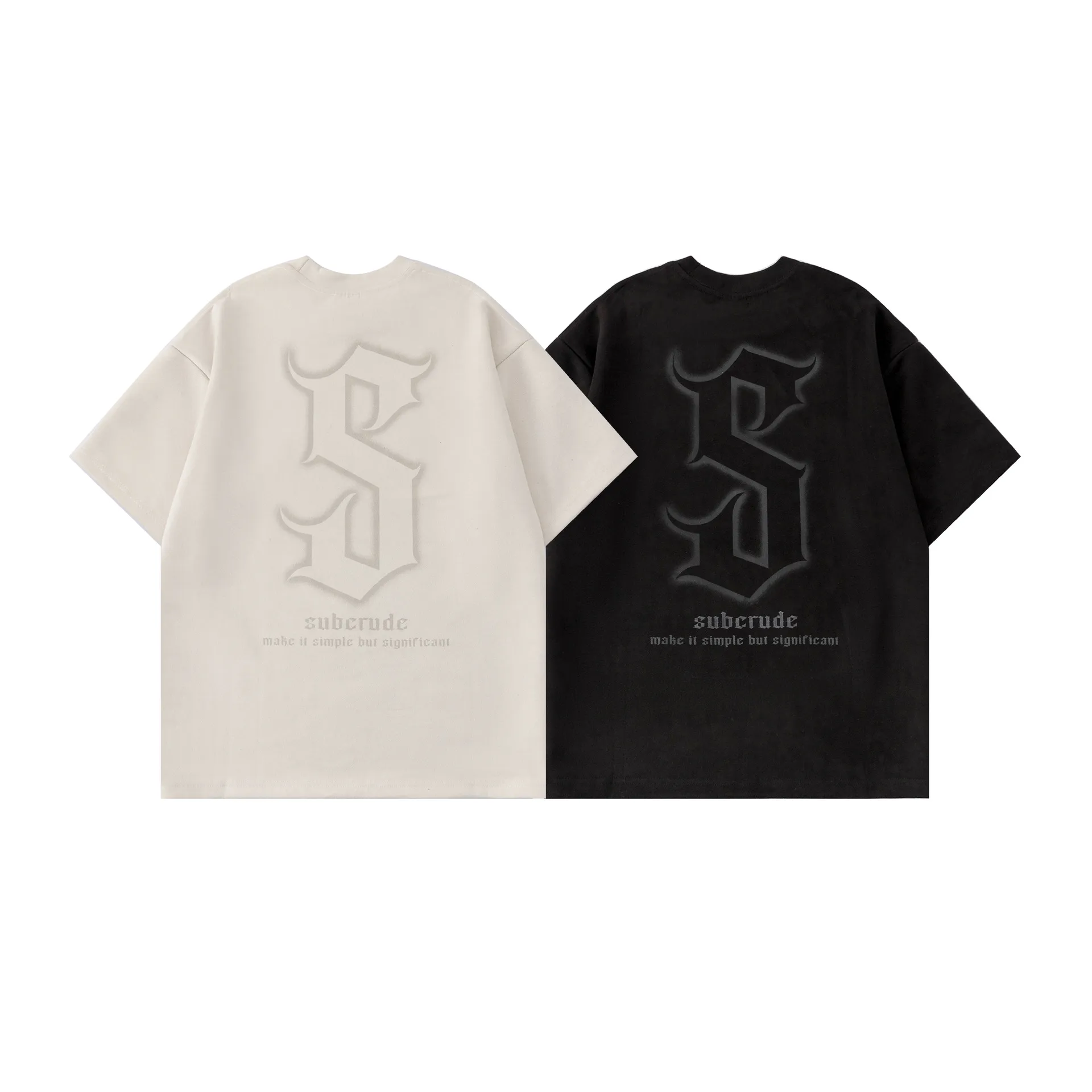 Jiayiku Men's Clothing Spring/Summer New American Street Retro Fashion Brand Deerskin Velvet Embroidered Printed Short-sleeved T-shirt display picture 3