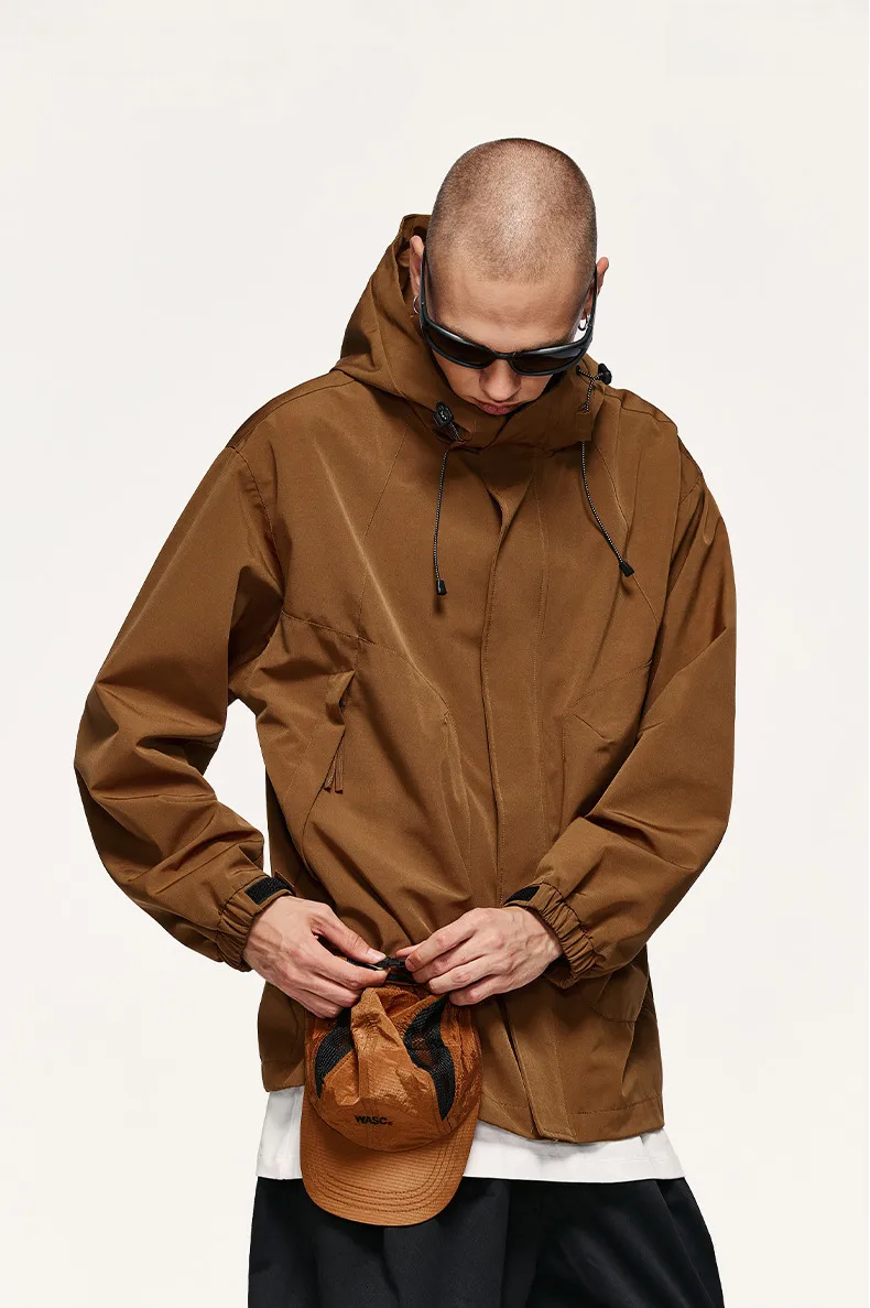 INF Men's | Mountain Three-dimensional Zipper Bag Windproof Hooded Rush Clothes  Autumn Outdoor Zipper Jacket Coat display picture 11