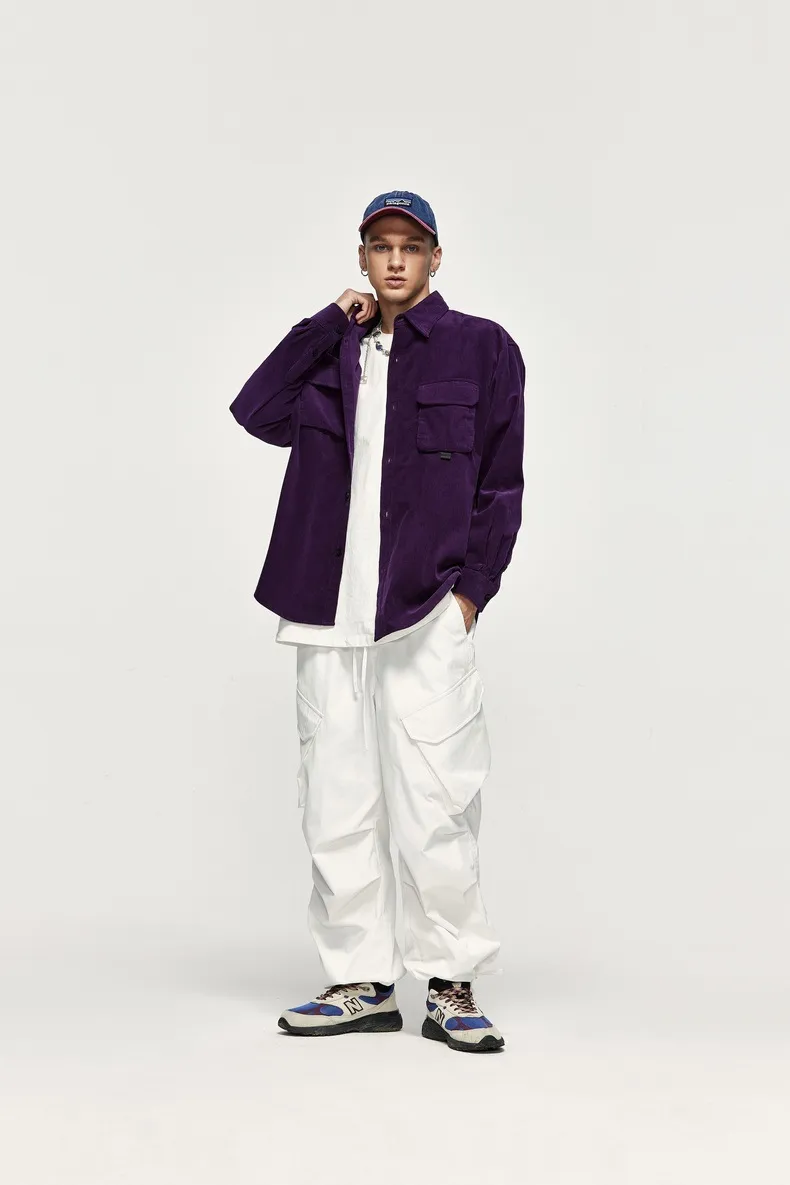 INF Men's Wear | Large Pocket Workwear Functional Wide Leg Pants  Fall/Winter Fashion Brand Loose Casual Pants display picture 5