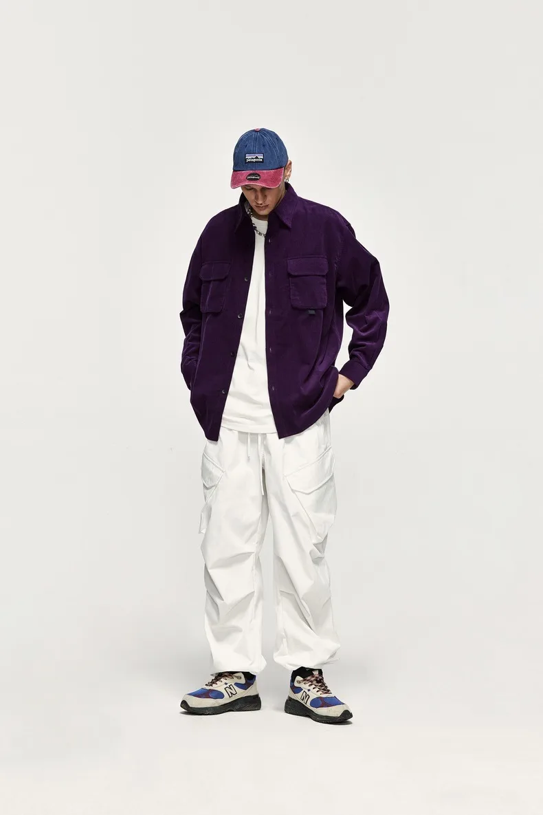 INF Men's Wear | Large Pocket Workwear Functional Wide Leg Pants  Fall/Winter Fashion Brand Loose Casual Pants display picture 6
