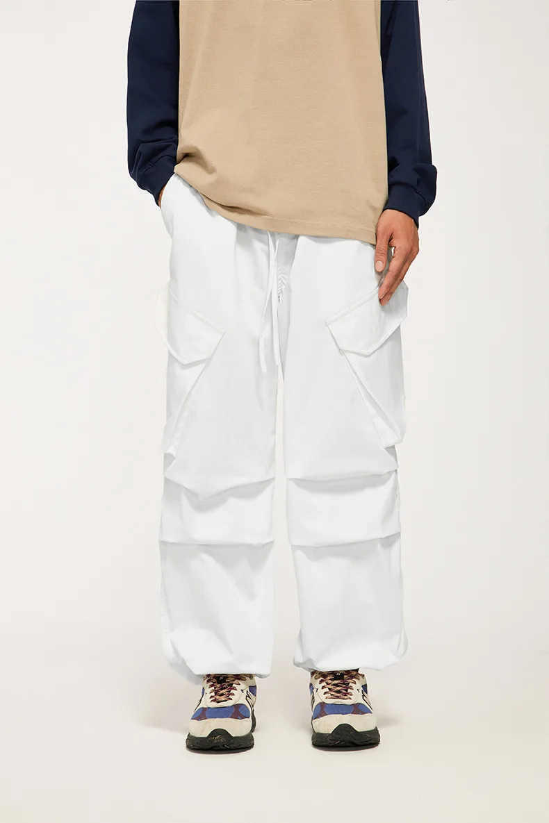 INF Men's Wear | Large Pocket Workwear Functional Wide Leg Pants  Fall/Winter Fashion Brand Loose Casual Pants display picture 7