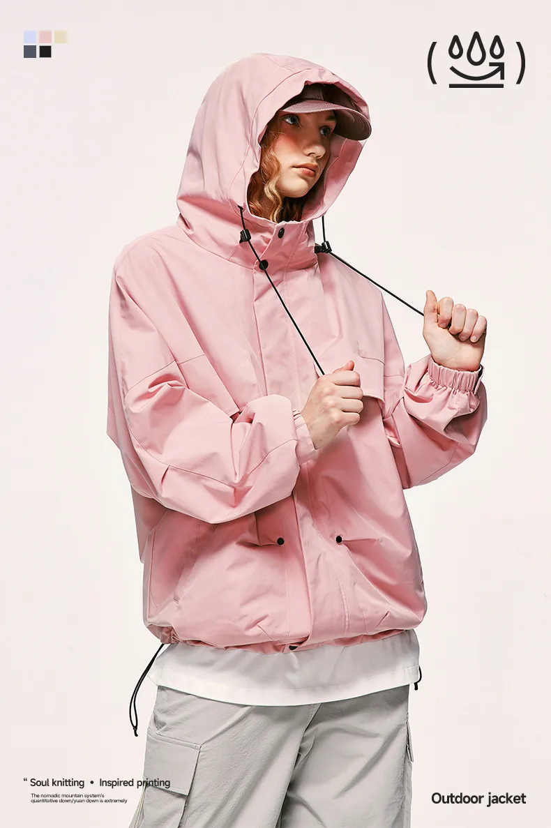 INF Men's Clothing | Outdoor Sports Windproof Turtleneck Functional Jacket  Spring New Zipper Jacket Jacket display picture 5