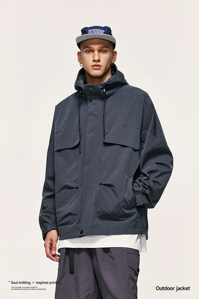 INF Men's Clothing | Outdoor Sports Windproof Turtleneck Functional Jacket  Spring New Zipper Jacket Jacket display picture 6