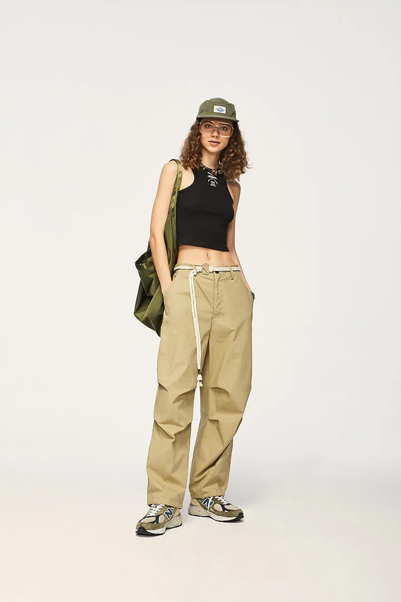 INF Men's Wear | U Family's Same Wide Leg Paratrooper Pants  Spring And Summer Fashion Brand Personality Two-Wear Loose Overalls display picture 5