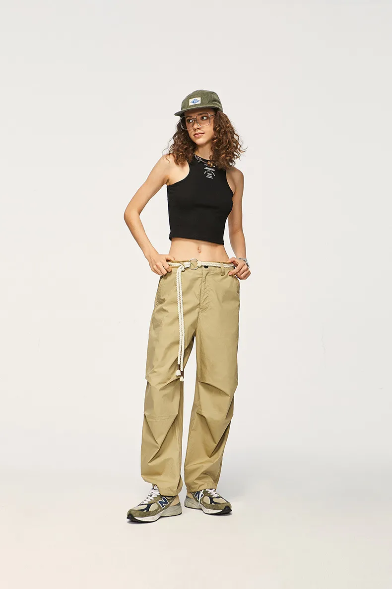 INF Men's Wear | U Family's Same Wide Leg Paratrooper Pants  Spring And Summer Fashion Brand Personality Two-Wear Loose Overalls display picture 6