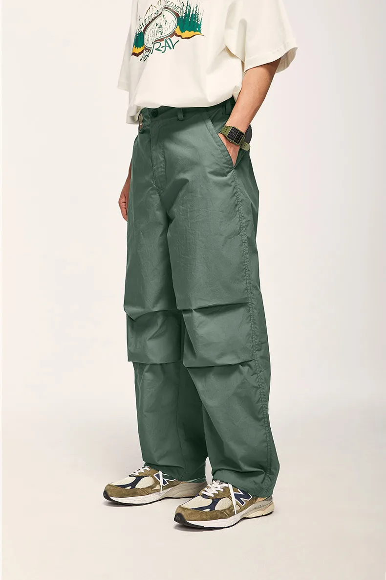 INF Men's Wear | U Family's Same Wide Leg Paratrooper Pants  Spring And Summer Fashion Brand Personality Two-Wear Loose Overalls display picture 10