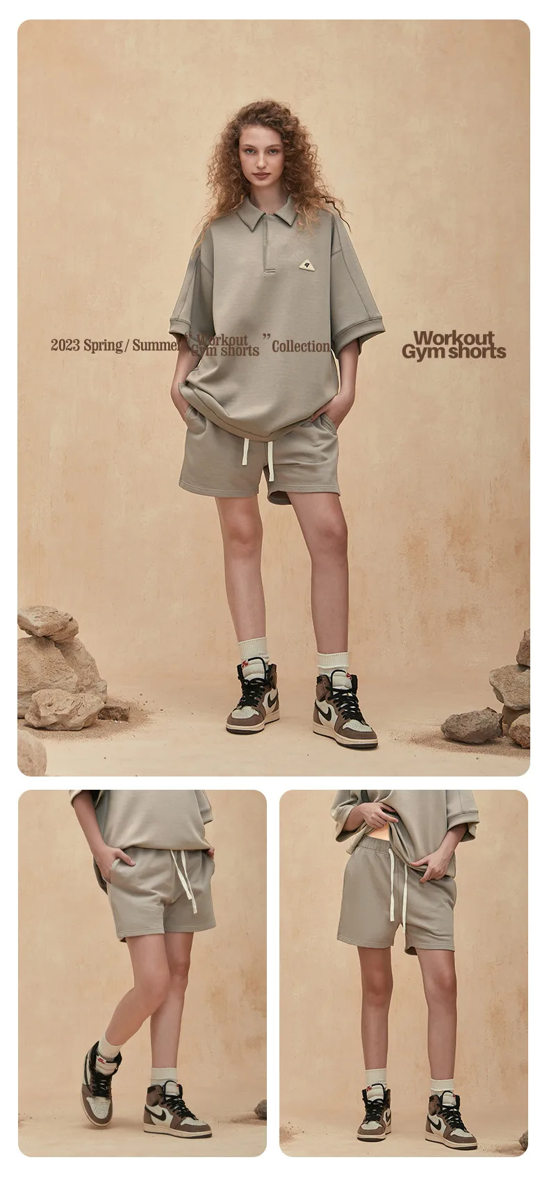 INF Men's Wear | American Home Fitness Sports Shorts  Summer New Fashion Brand Loose FOG Color Shorts Men's display picture 2