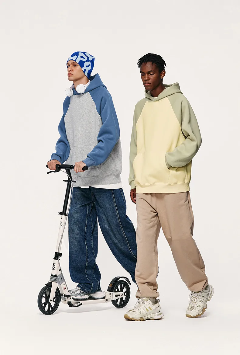 INF Men's Wear | Fleece-lined Shoulder Hat Wear  Fall/Winter Heavy Pullover Loose Casual Warm Jacket display picture 2