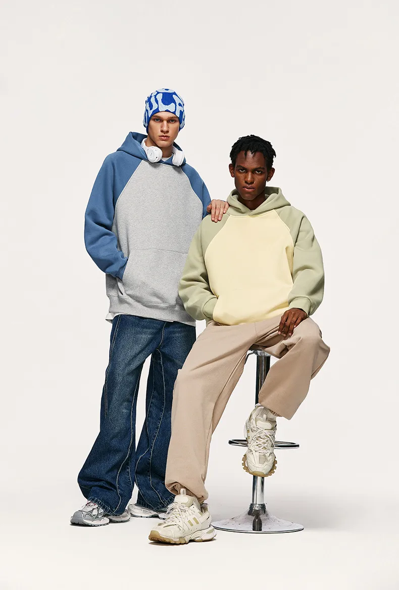 INF Men's Wear | Fleece-lined Shoulder Hat Wear  Fall/Winter Heavy Pullover Loose Casual Warm Jacket display picture 3