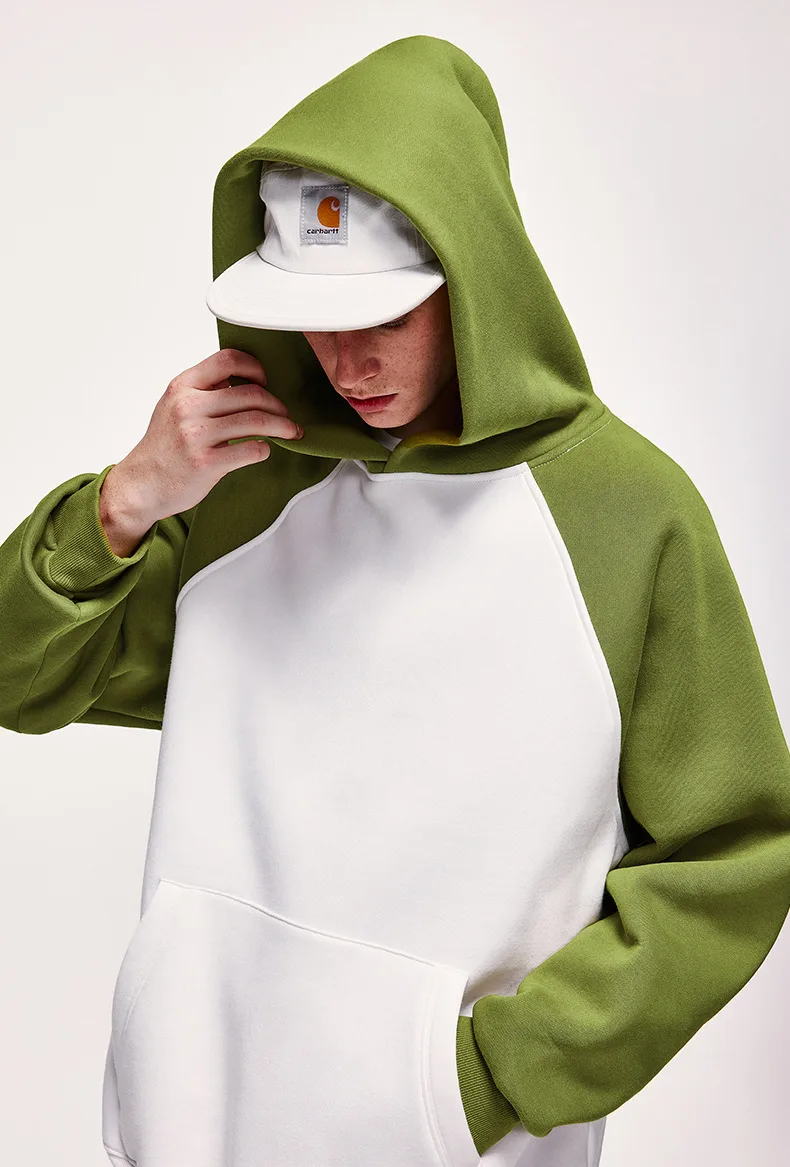 INF Men's Wear | Fleece-lined Shoulder Hat Wear  Fall/Winter Heavy Pullover Loose Casual Warm Jacket display picture 8