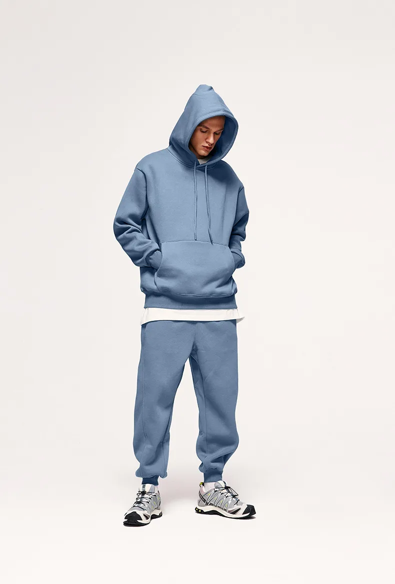 INF Men's Wear | American Casual Suit  Fall/Winter New Fleece-lined Thickened Hooded 10 Color Fleece Wear Pants display picture 10