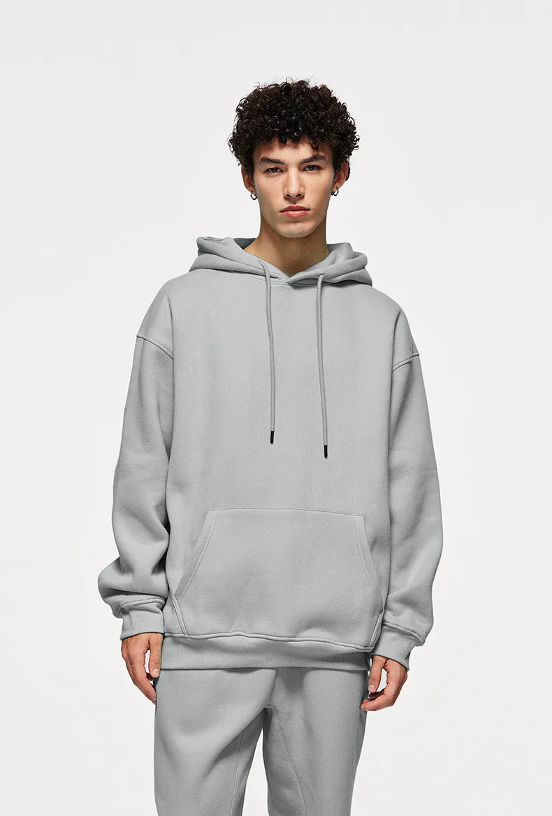 INF Men's Wear | American Casual Suit  Fall/Winter New Fleece-lined Thickened Hooded 10 Color Fleece Wear Pants display picture 15