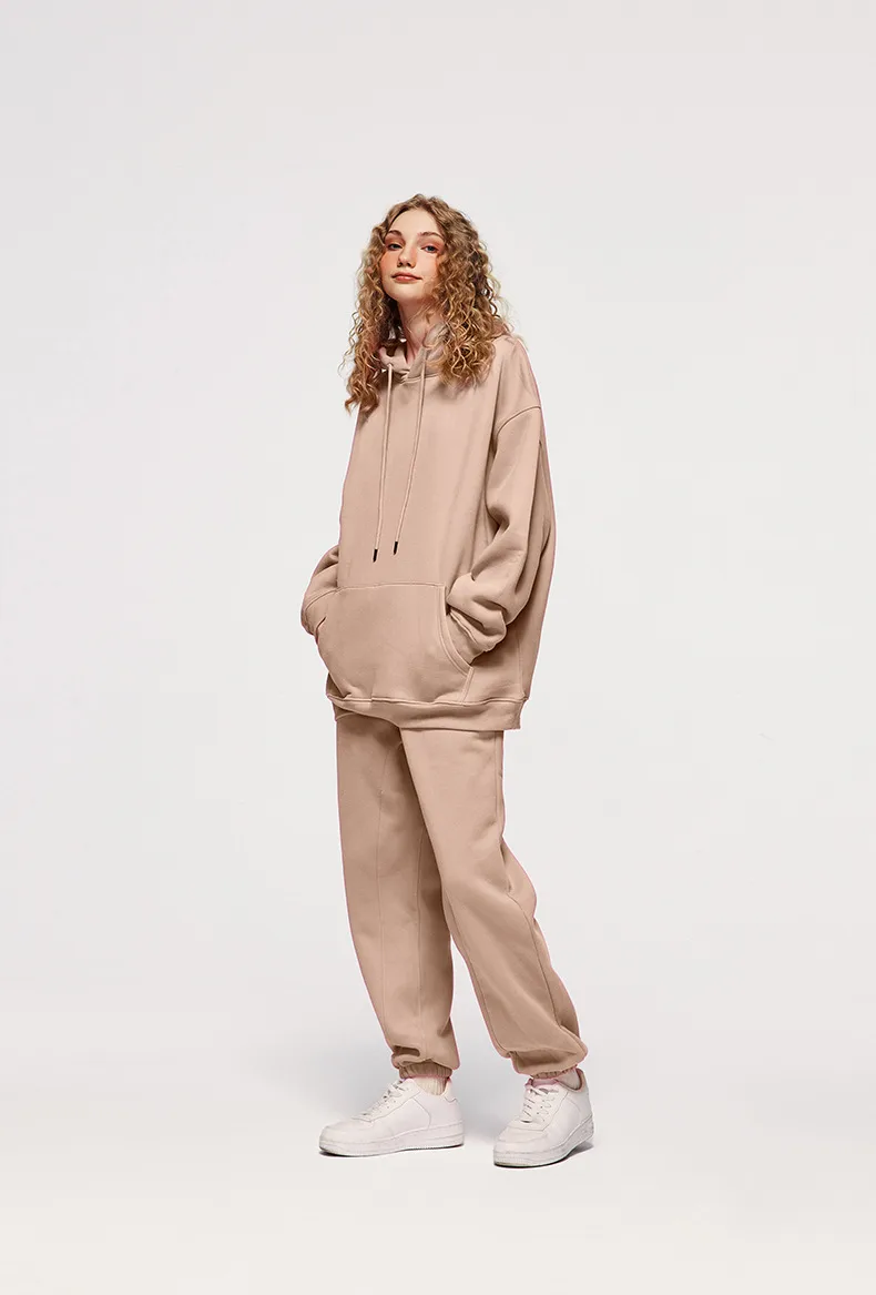 INF Men's Wear | American Casual Suit  Fall/Winter New Fleece-lined Thickened Hooded 10 Color Fleece Wear Pants display picture 20