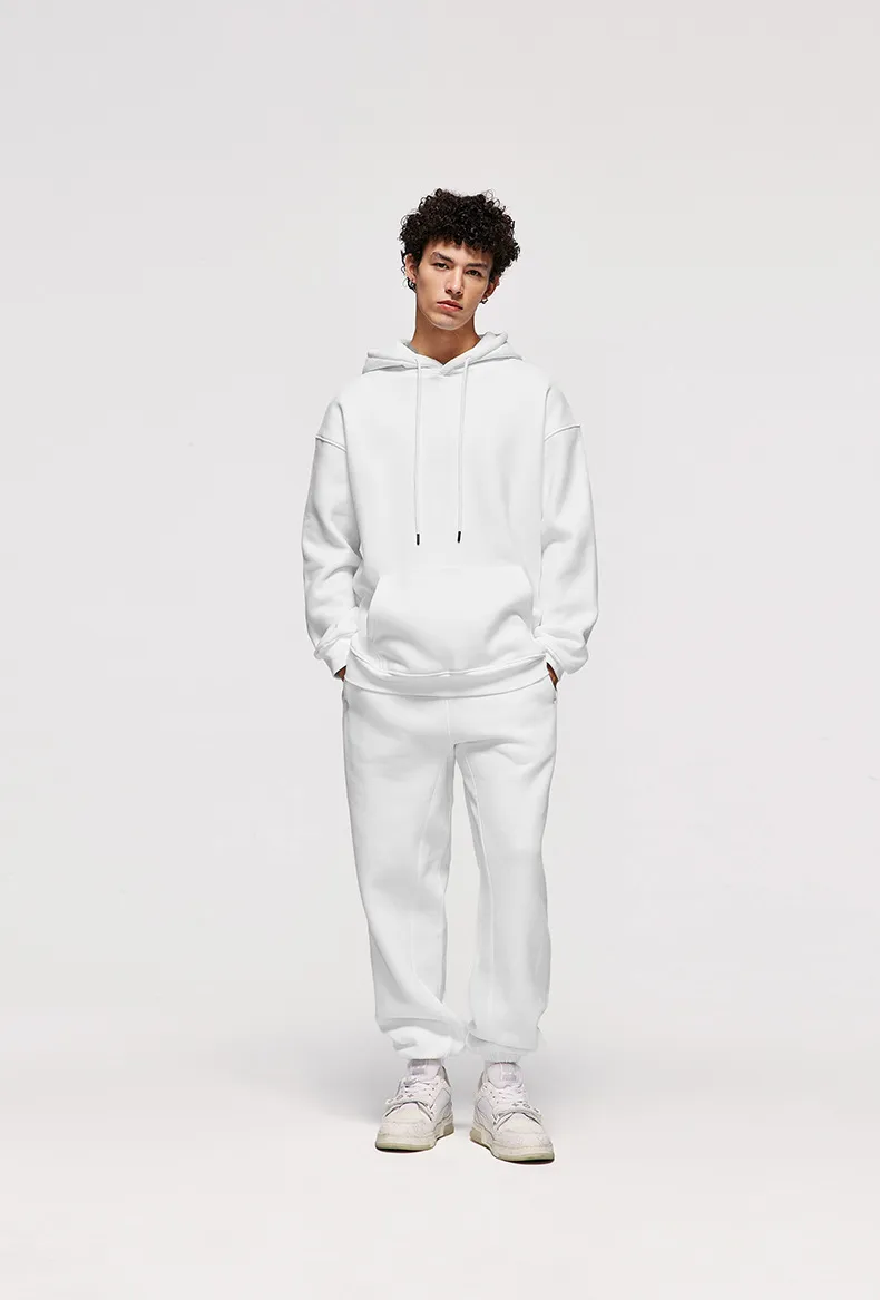 INF Men's Wear | American Casual Suit  Fall/Winter New Fleece-lined Thickened Hooded 10 Color Fleece Wear Pants display picture 26