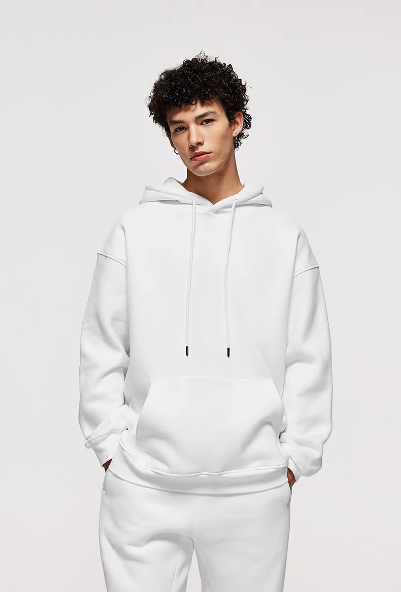 INF Men's Wear | American Casual Suit  Fall/Winter New Fleece-lined Thickened Hooded 10 Color Fleece Wear Pants display picture 27