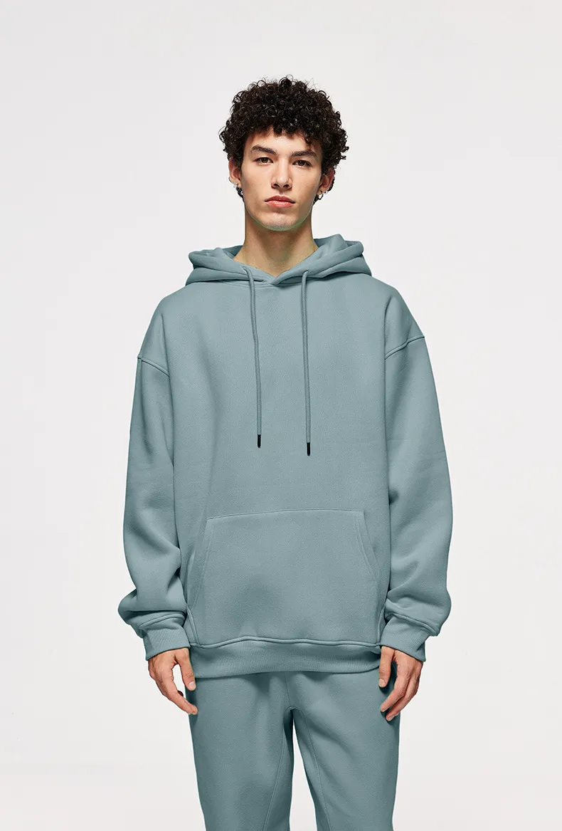 INF Men's Wear | American Casual Suit  Fall/Winter New Fleece-lined Thickened Hooded 10 Color Fleece Wear Pants display picture 29