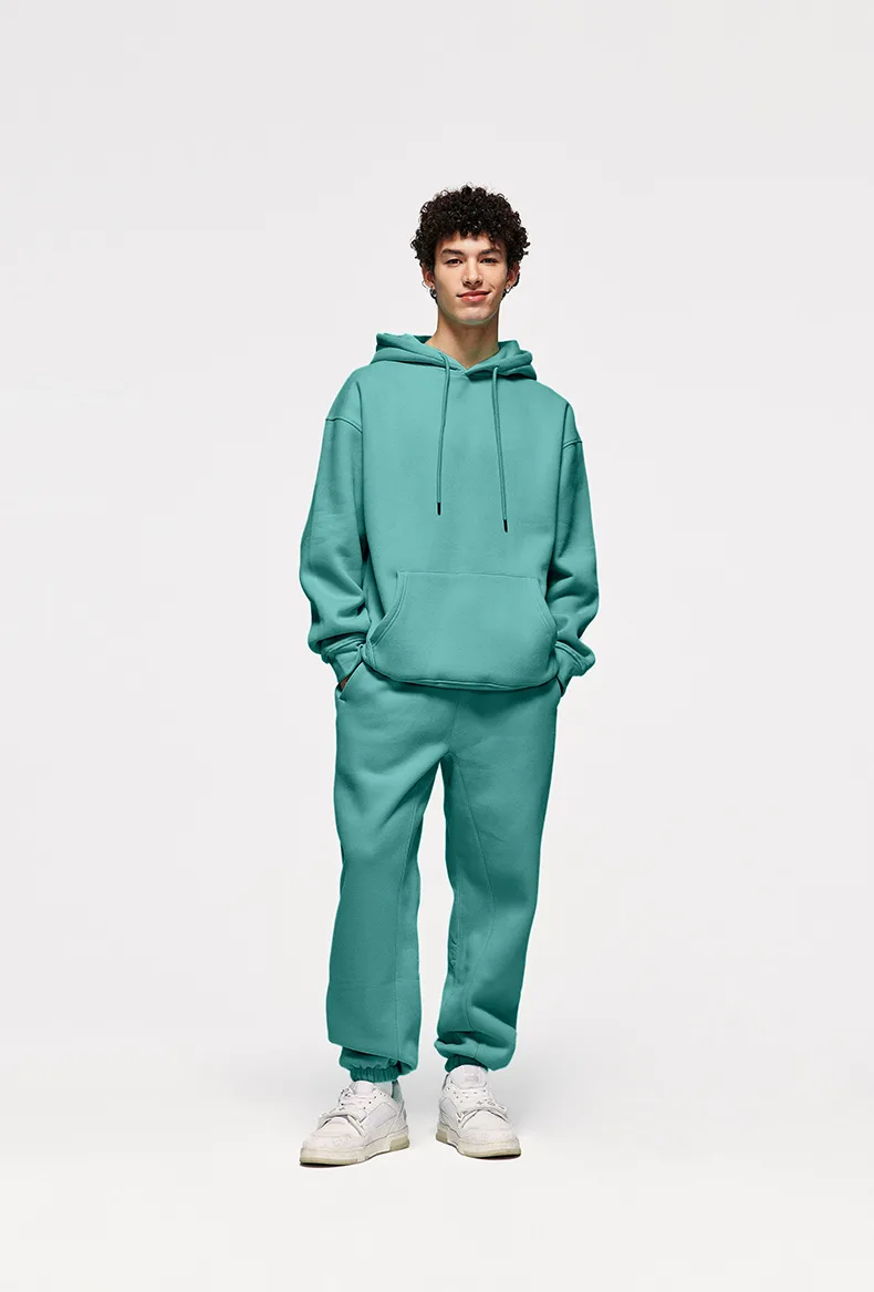 INF Men's Wear | American Casual Suit  Fall/Winter New Fleece-lined Thickened Hooded 10 Color Fleece Wear Pants display picture 37