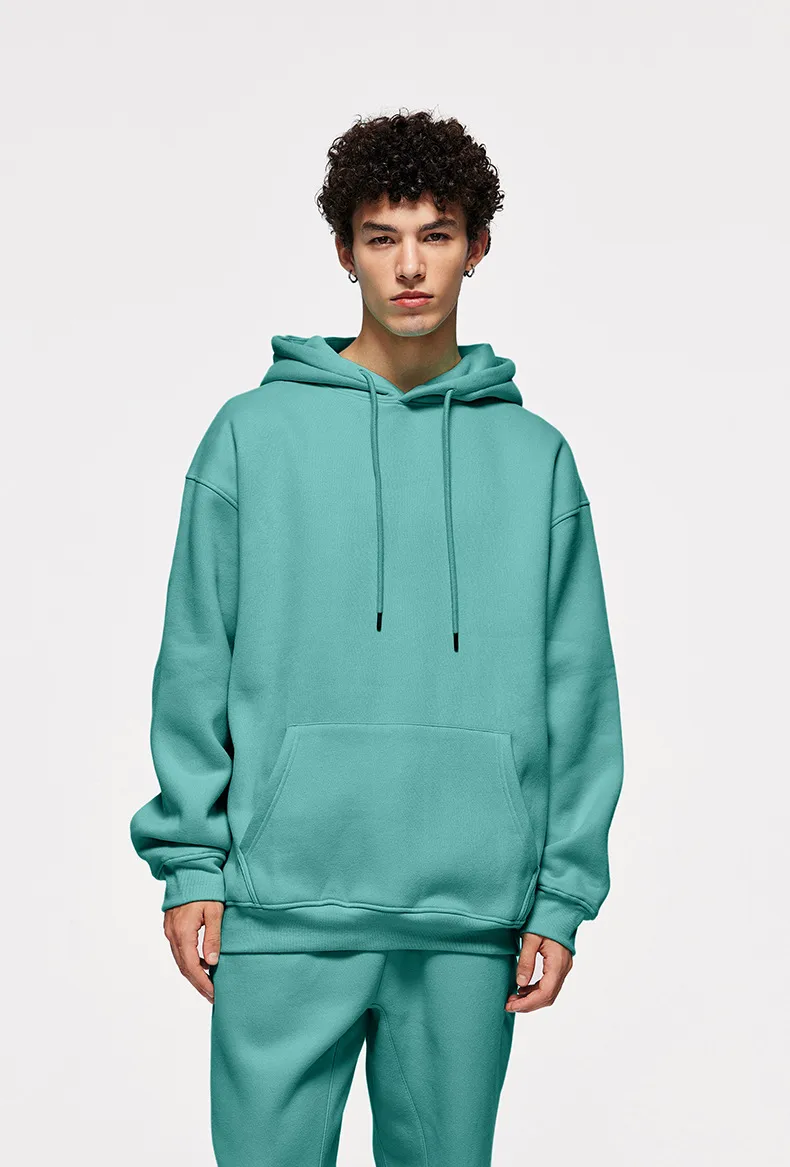 INF Men's Wear | American Casual Suit  Fall/Winter New Fleece-lined Thickened Hooded 10 Color Fleece Wear Pants display picture 38