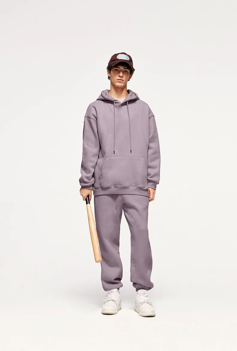 INF Men's Wear | American Casual Suit  Fall/Winter New Fleece-lined Thickened Hooded 10 Color Fleece Wear Pants display picture 41