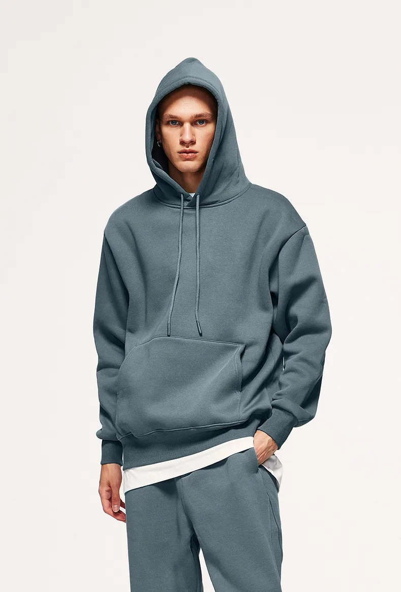 INF Men's Wear | American Casual Suit  Fall/Winter New Fleece-lined Thickened Hooded 10 Color Fleece Wear Pants display picture 58