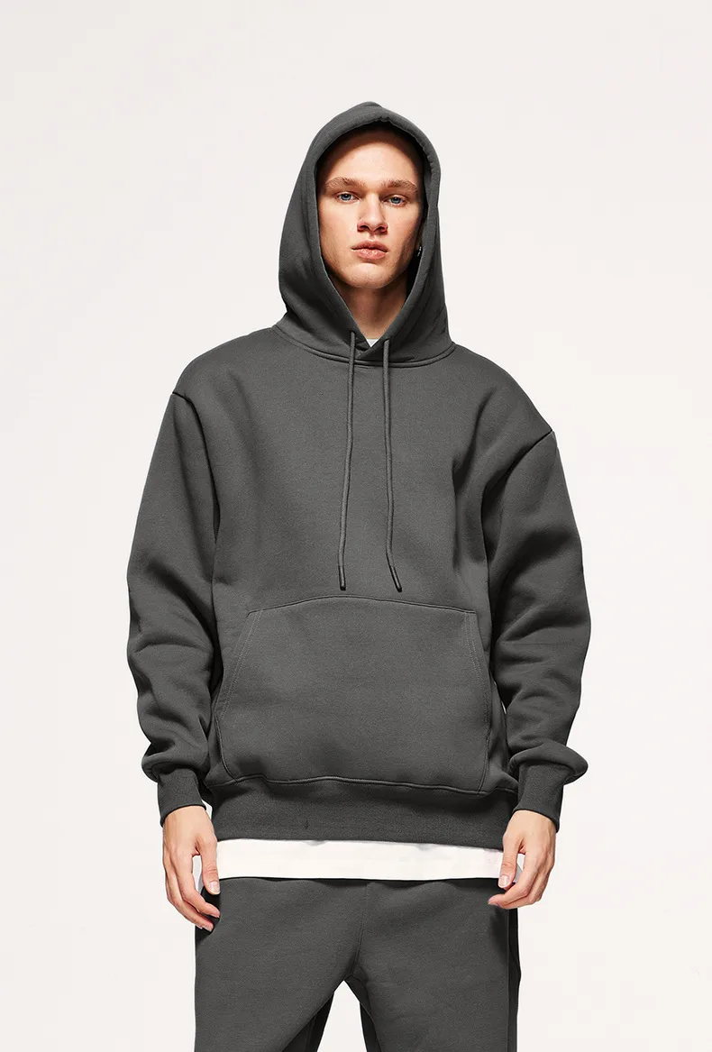 INF Men's Wear | American Casual Suit  Fall/Winter New Fleece-lined Thickened Hooded 10 Color Fleece Wear Pants display picture 61