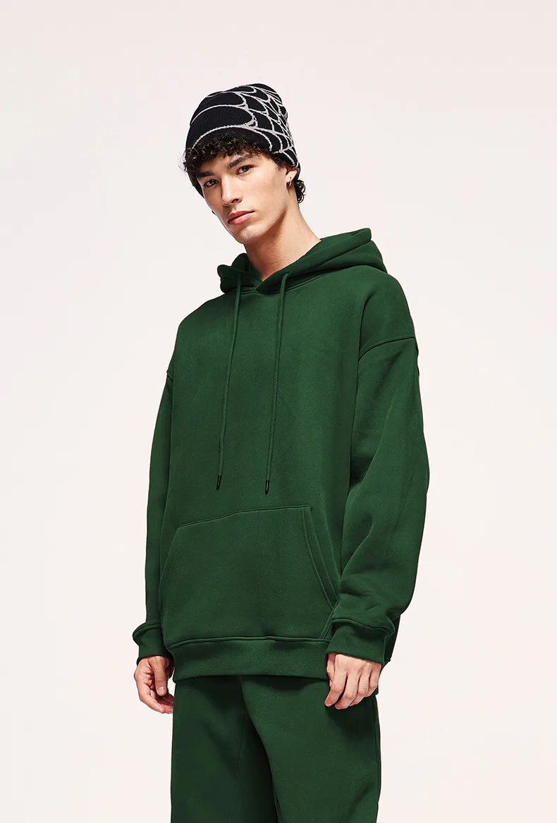 INF Men's Wear | American Casual Suit  Fall/Winter New Fleece-lined Thickened Hooded 10 Color Fleece Wear Pants display picture 71