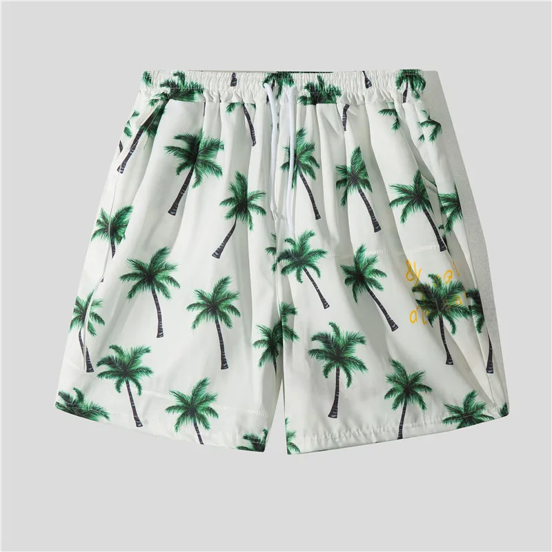Casual Beach Suit Men's Summer Thin Loose Handsome Seaside Clothes Hawaiian Shorts Flower Shirt Two-piece Pack display picture 24