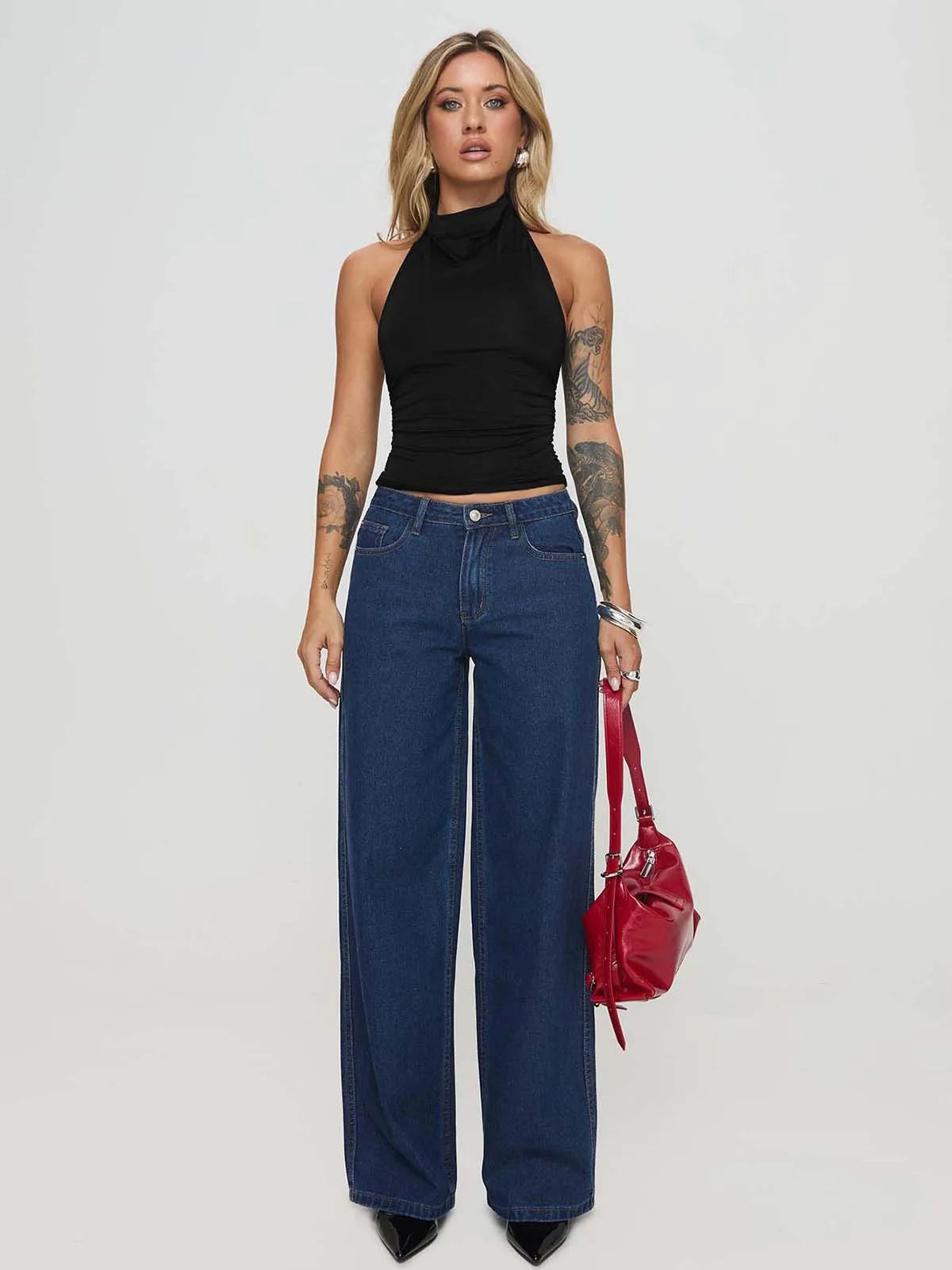 New Design Halter Button Sleeveless Vest Sexy Big Backless Slim Fit Outerwear Top Women display picture 20
