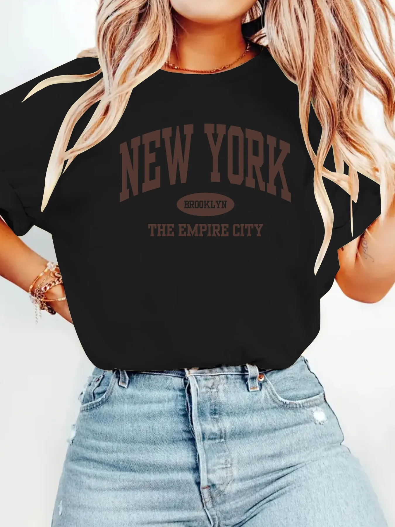 Women's T-shirt Short Sleeve T-Shirts Simple Style Streetwear Solid Color display picture 2