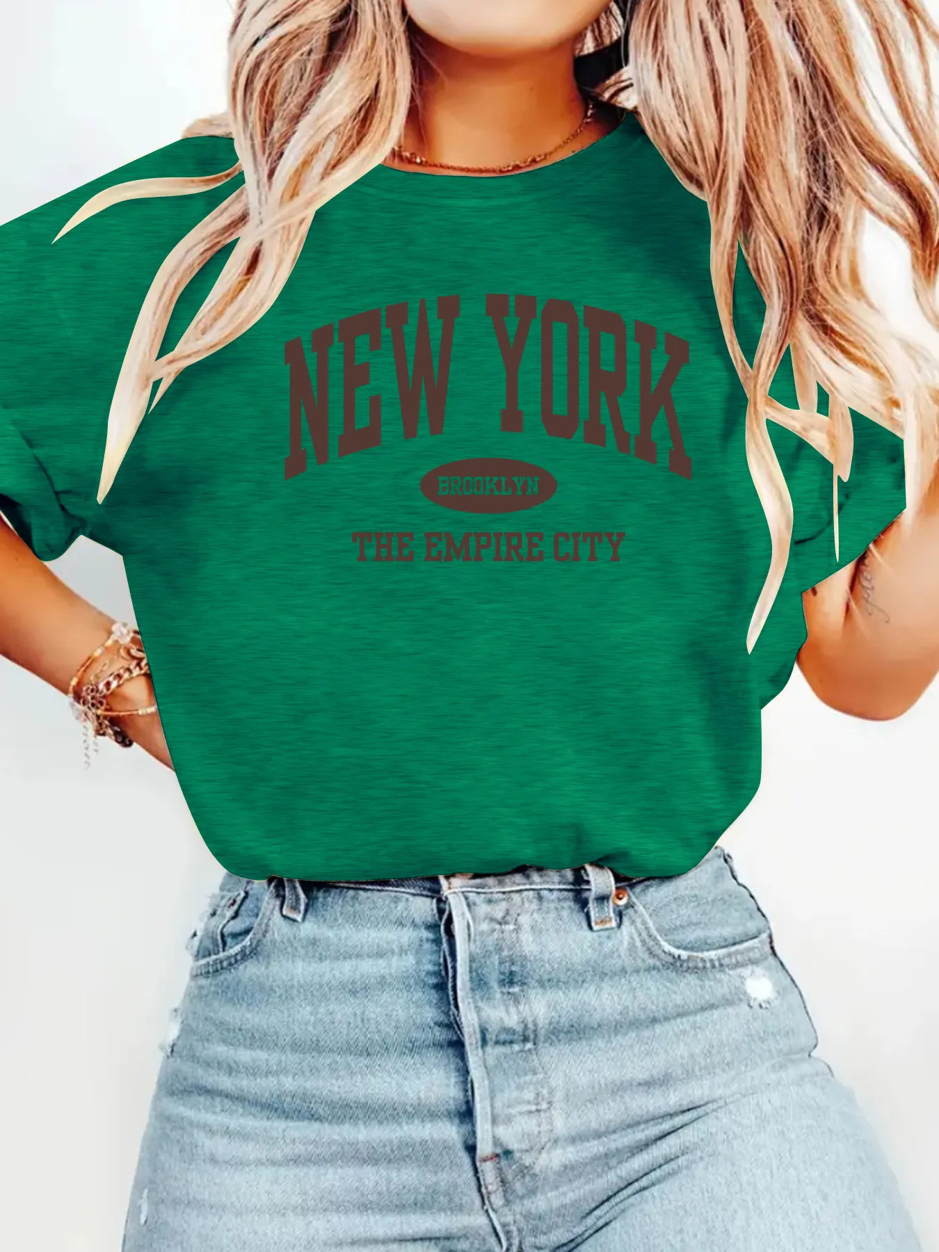 Women's T-shirt Short Sleeve T-Shirts Simple Style Streetwear Solid Color display picture 7