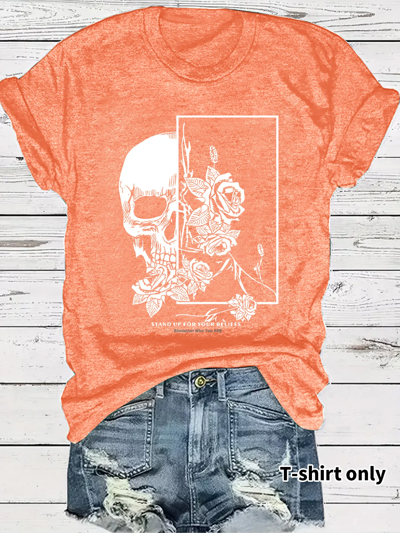 Women's T-shirt Short Sleeve T-Shirts Streetwear Skull display picture 5