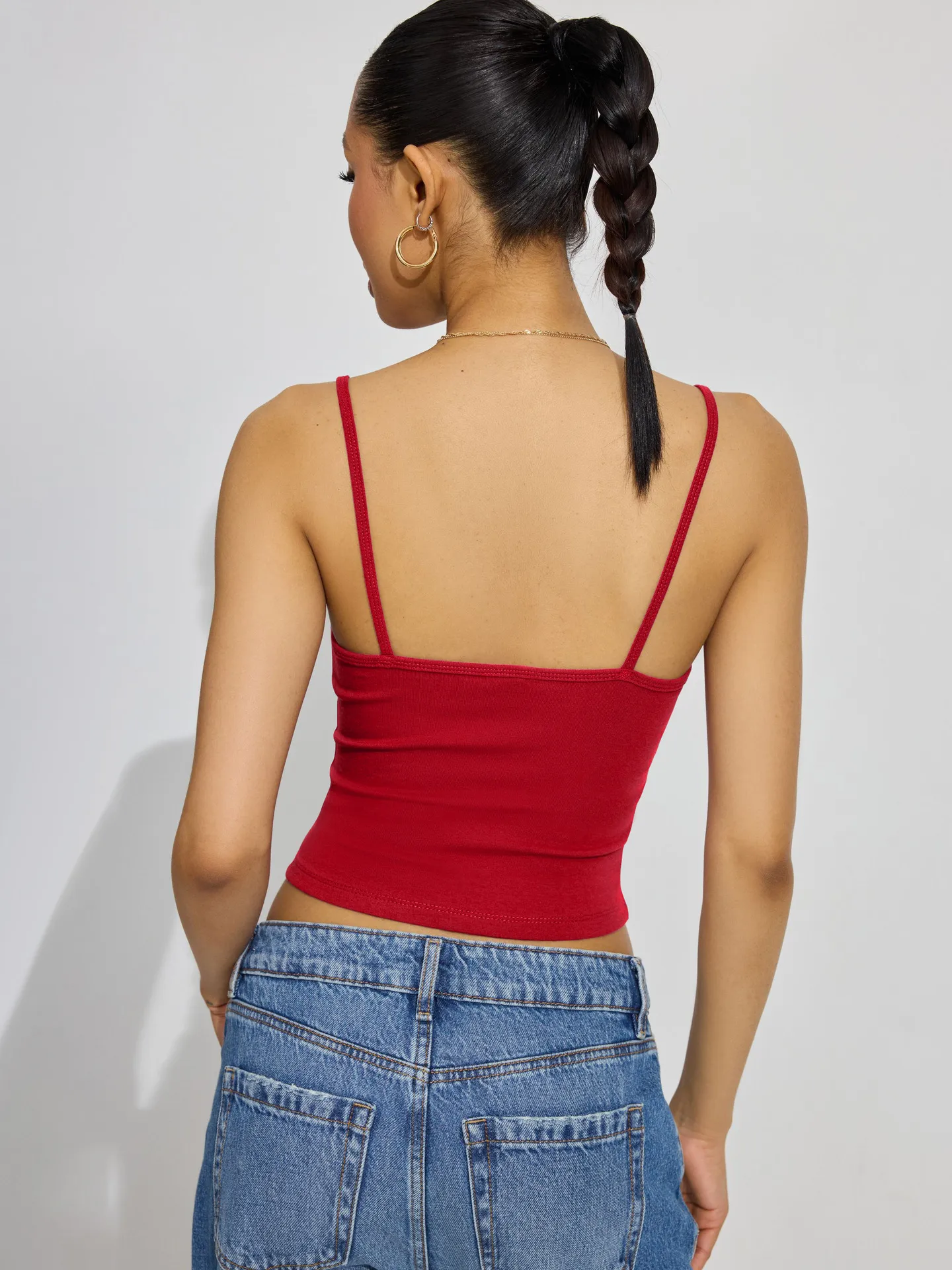 Spring And Summer  Women's Bow Decoration Sexy Low Collar Backless Solid Color Sling Navel Ins Style Short Vest display picture 20