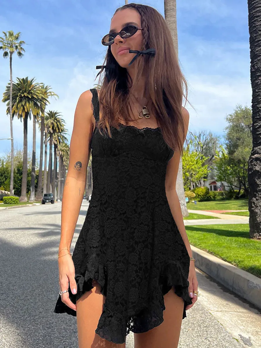 Women's Dress  Spring And Summer New Sling Skirt Lace Sexy Printed Hot Girl Women display picture 10