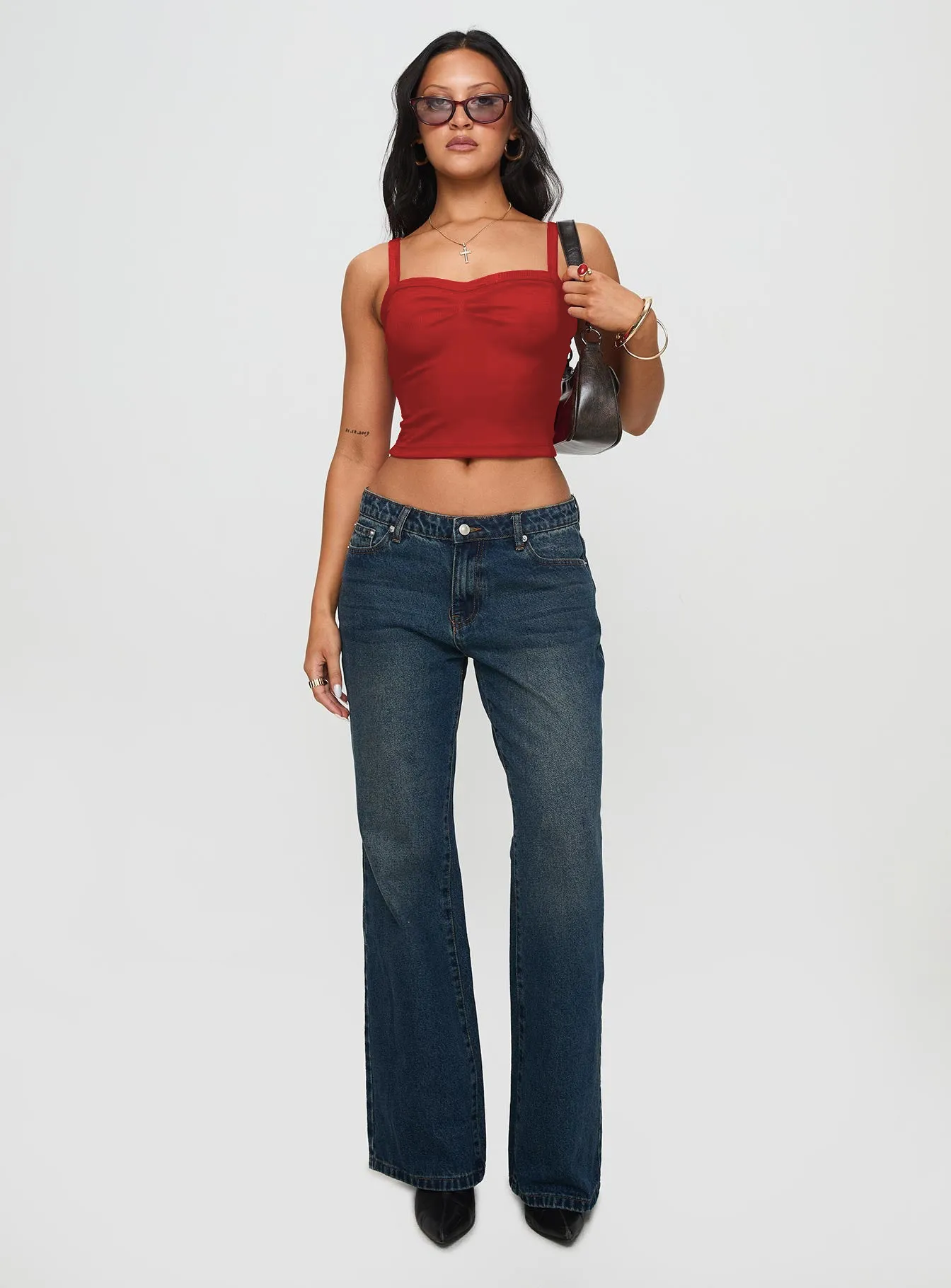 Style  New Hot Selling Pleated Vest Slim-fit Ultra-short Navel Sling Spring And Summer display picture 4
